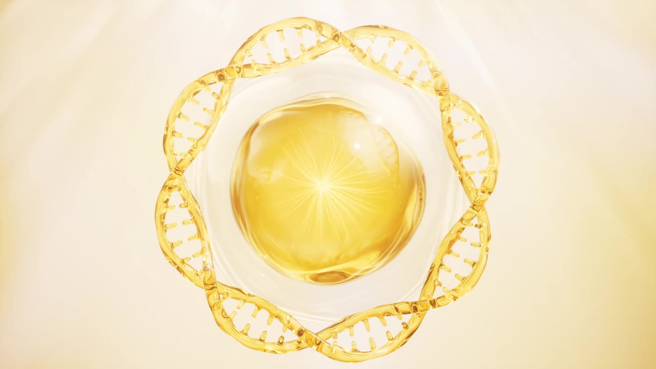 DNA与生物和化学的概念，3d渲染。