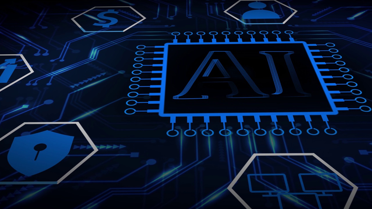 詳情圖-人工智能(AI)、機器學習和現(xiàn)代計算機技術概念。