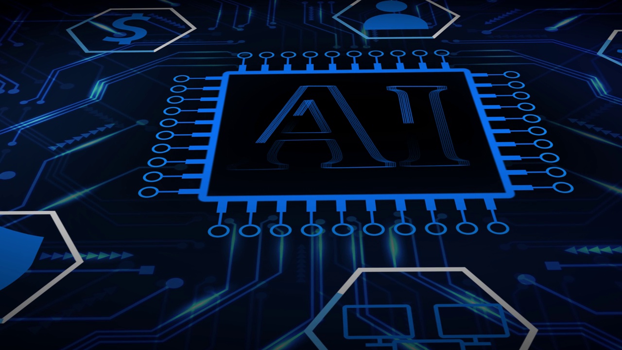 詳情圖-人工智能(AI)、機器學習和現(xiàn)代計算機技術概念。