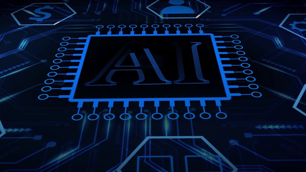詳情圖-人工智能(AI)、機器學習和現(xiàn)代計算機技術概念。