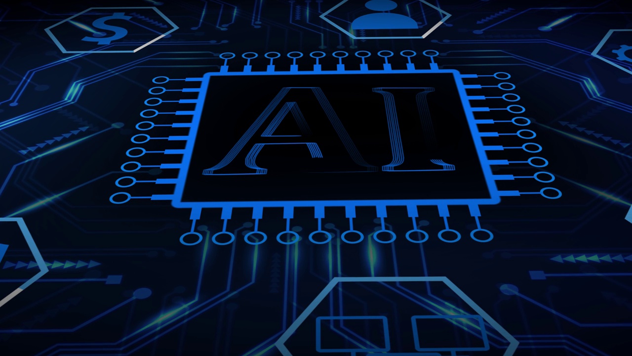 詳情圖-人工智能(AI)、機器學習和現(xiàn)代計算機技術概念。