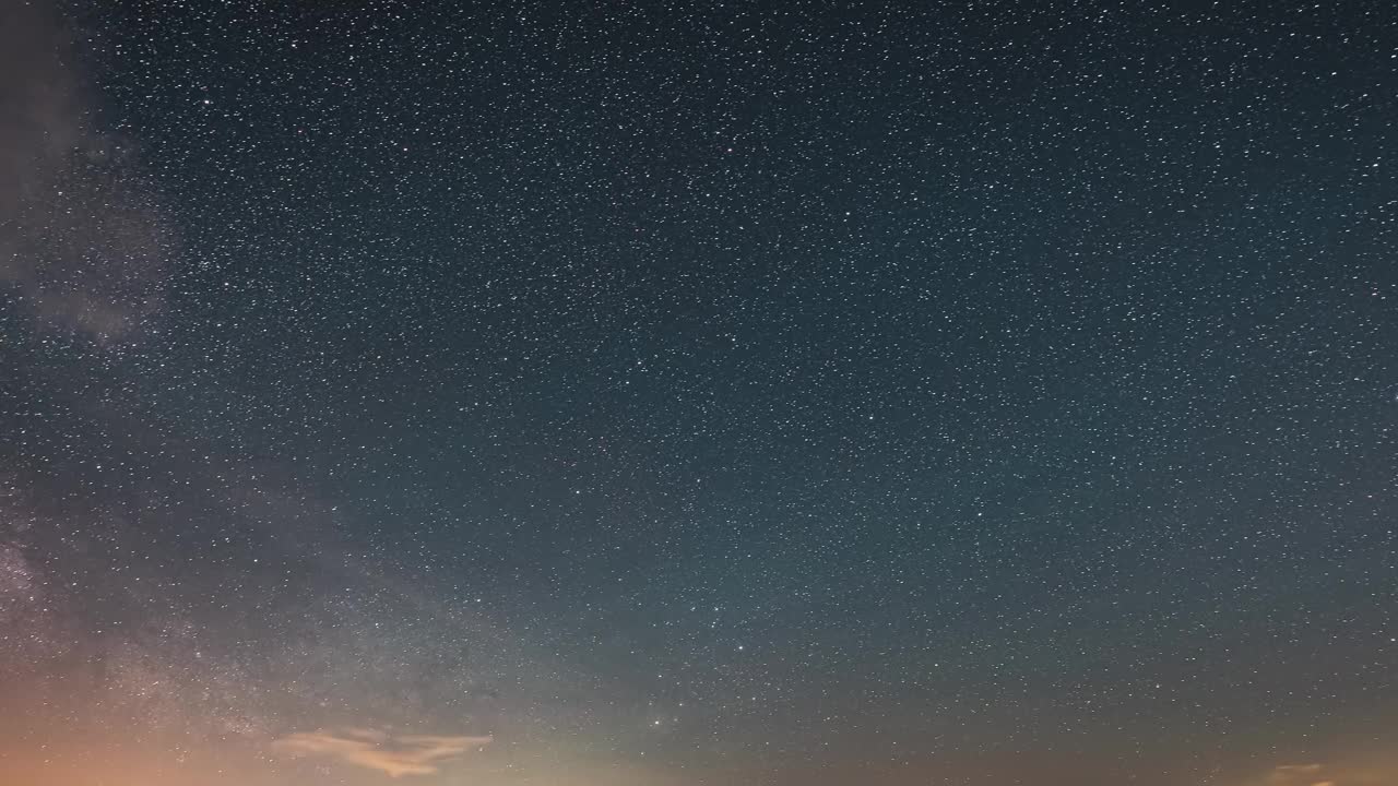 星空中的银河系恒星空间背景【天文学】时间流逝