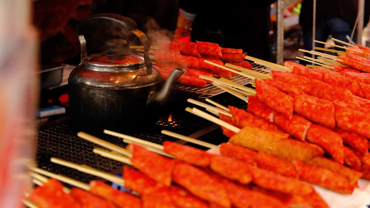 蟹肉串日本街头小吃