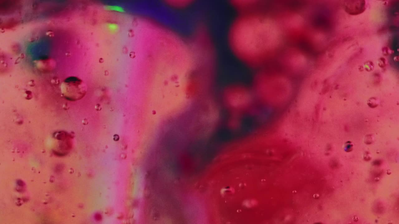 气泡流体油质感漆水滴红粉色