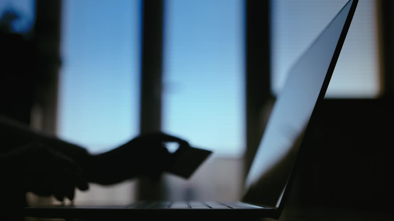 网上购物:女人用借记卡购物