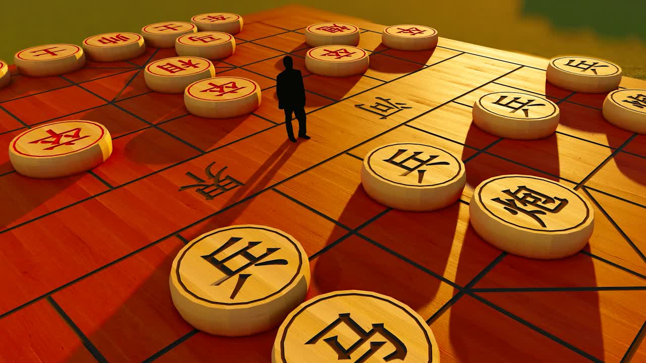 中国象棋的空中透视