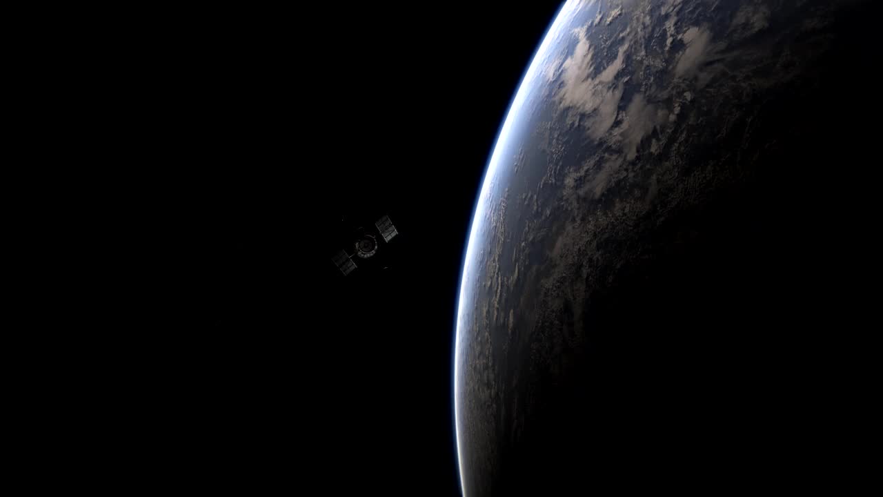 卫星轨道。轨道机动。地球轨道。地球