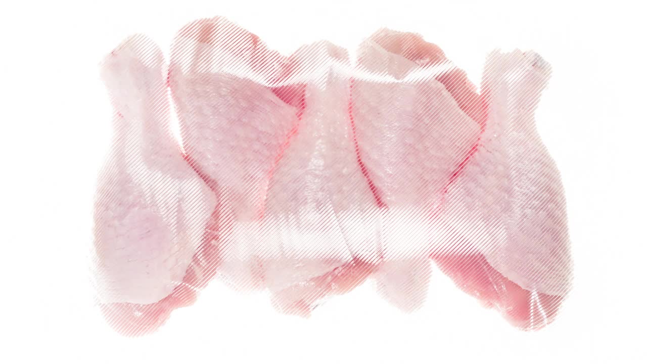 包装和冷冻鸡腿