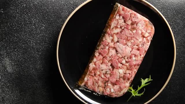 terrine肉片，肉饼，肉饼，肉饼，肉饼，肉饼，美味，新鲜，吃，开胃菜，餐，餐，小吃，桌上，复制空间，食品背景