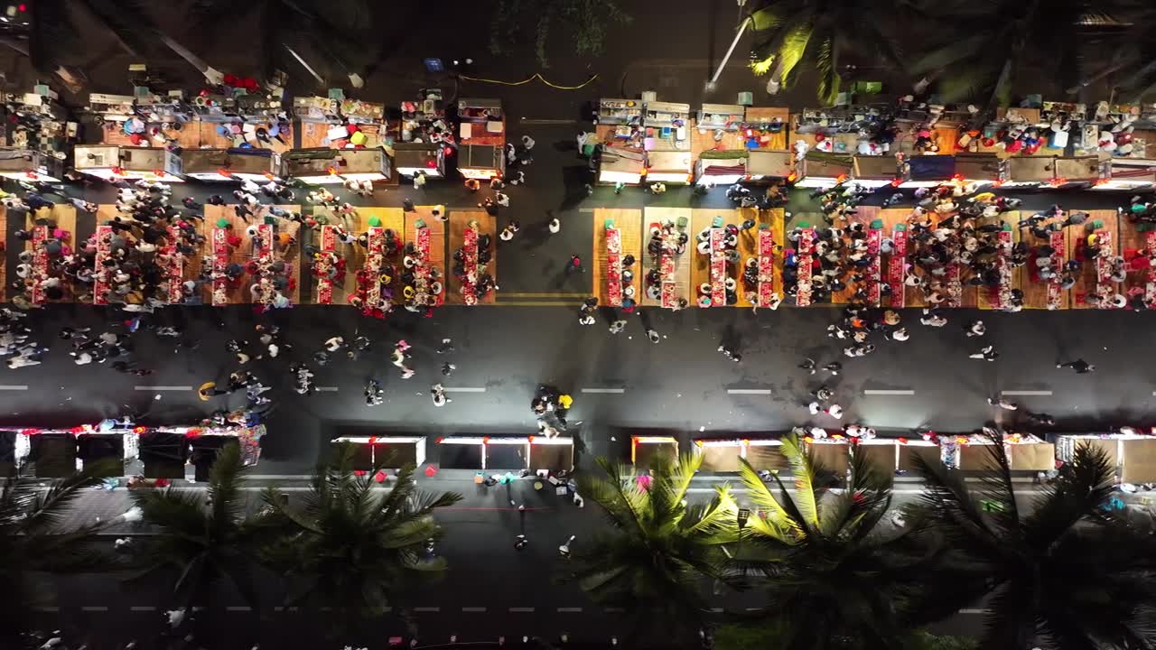詳情圖-夜晚的城市商業(yè)街