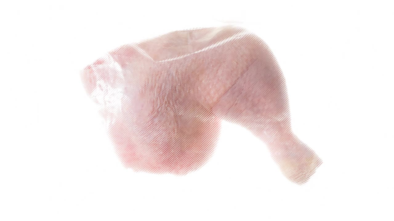 包装和冷冻肉鸡腿