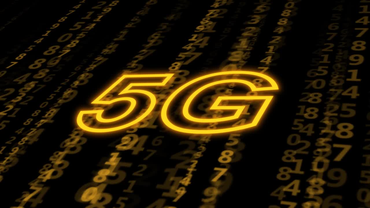 移动数字背景下的5G。新互联网技术的概念。