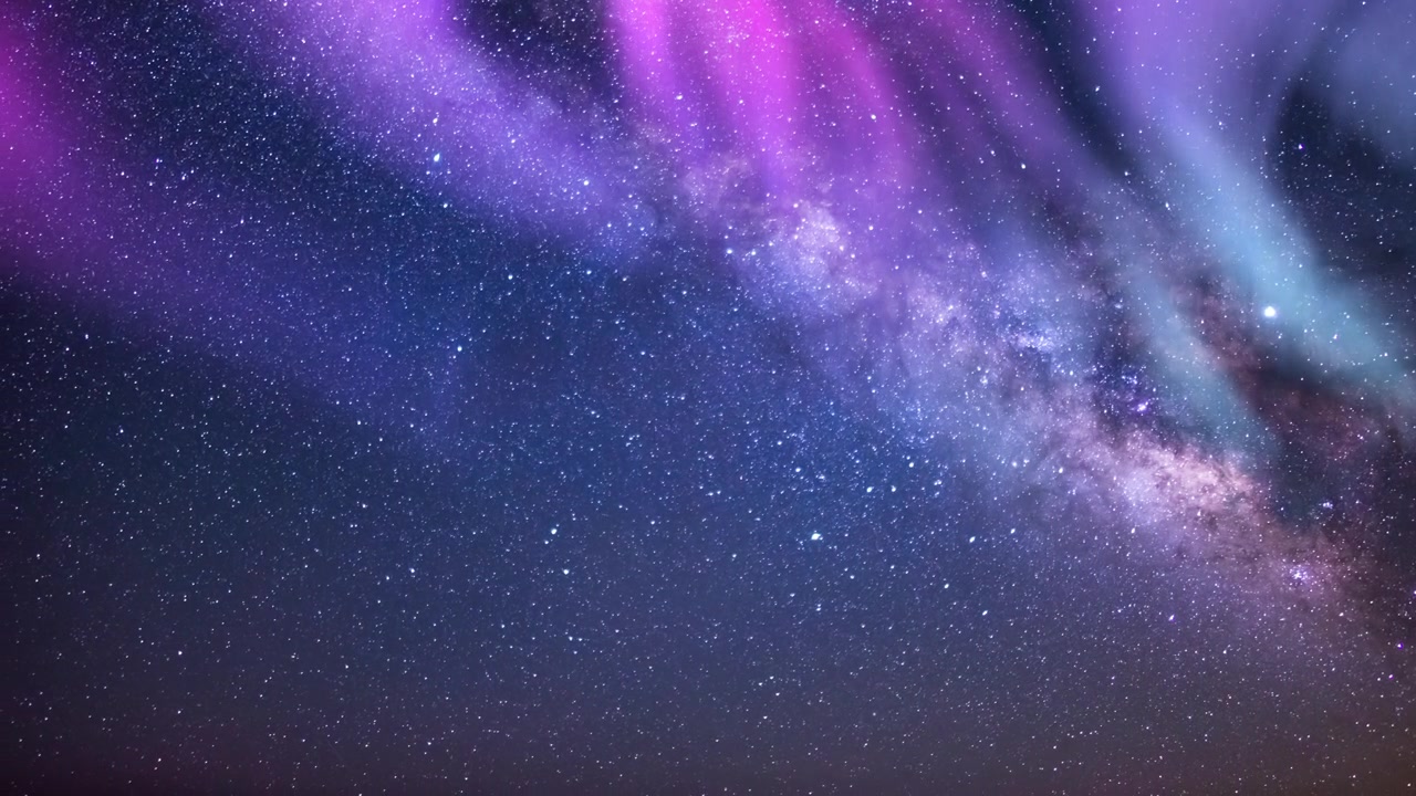 詳情圖-極光和銀河系南天24毫米水瓶座流星雨模擬北極光