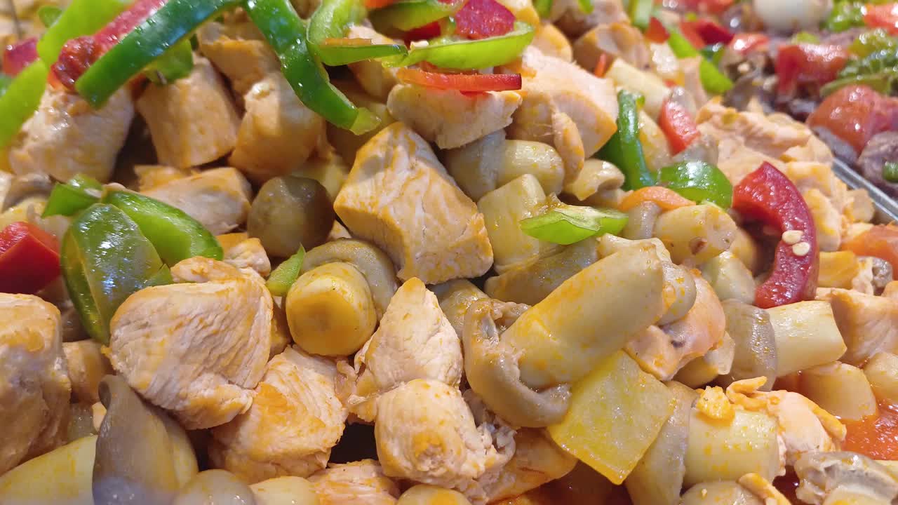 美味鸡肉蘑菇