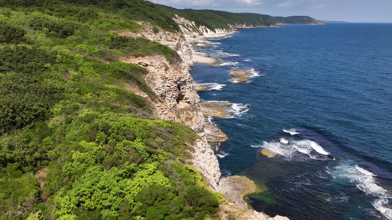 沿海航拍录像