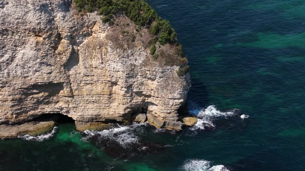 沿海航拍录像