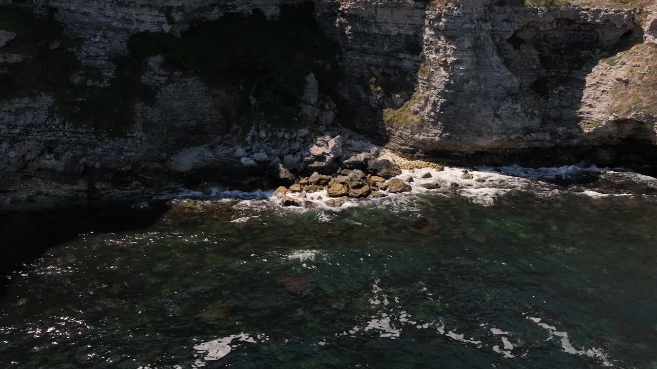沿海航拍录像