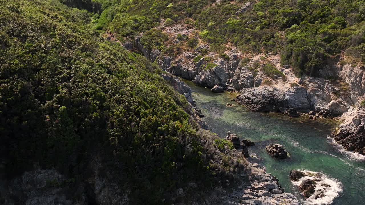 沿海航拍录像