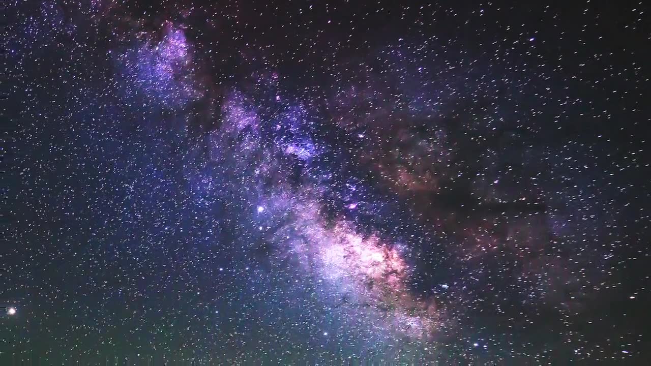 詳情圖-銀河系和星系天空天文學的時間流逝，4K。