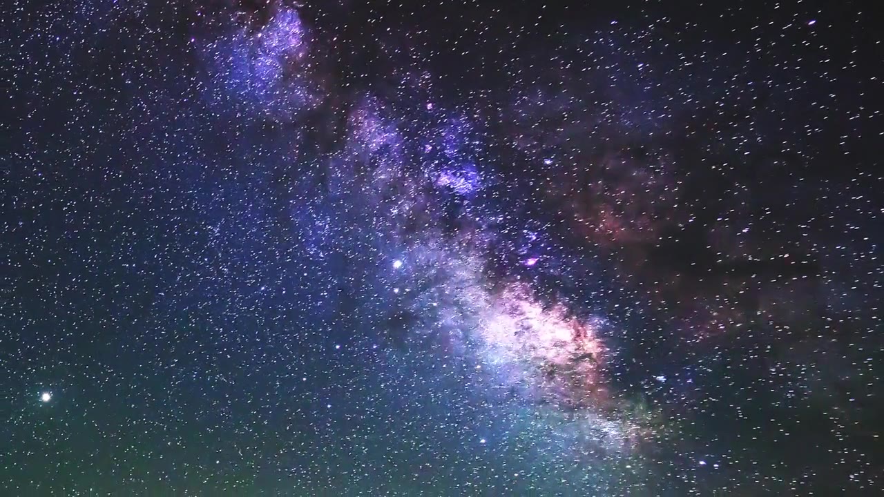 詳情圖-銀河系和星系天空天文學的時間流逝，4K。