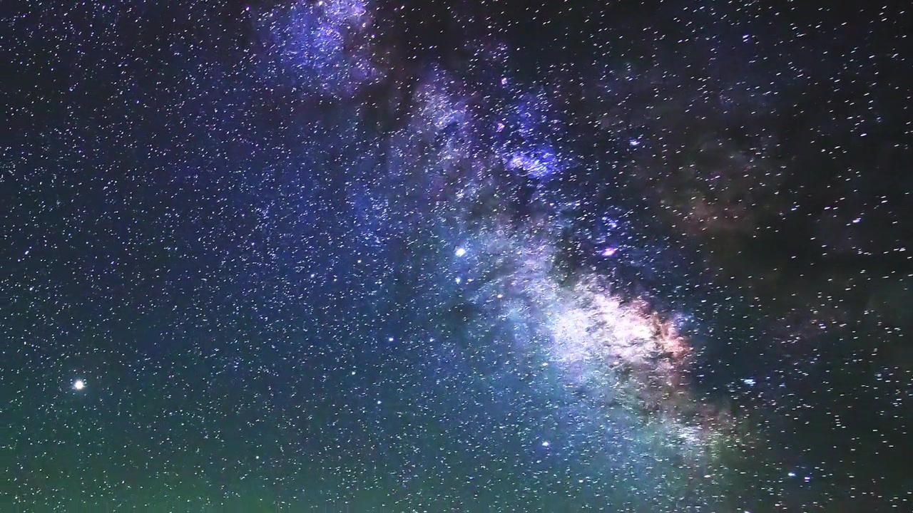 詳情圖-銀河系和星系天空天文學的時間流逝，4K。