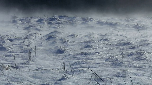 山区暴风雪