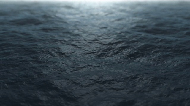 平静的海浪。无缝循环
