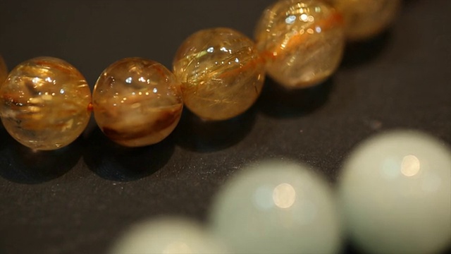 碧玺石英珍珠手镯