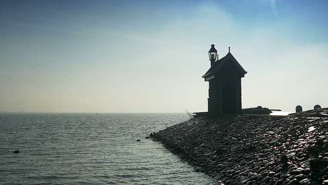 艾瑟米尔灯塔。Volendam、荷兰