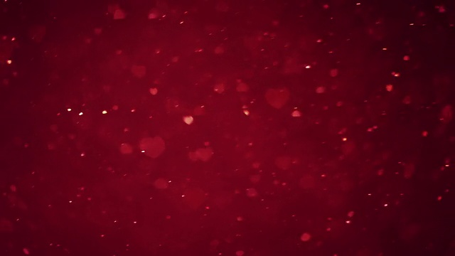 详情图-心形颗粒抽象红色背景