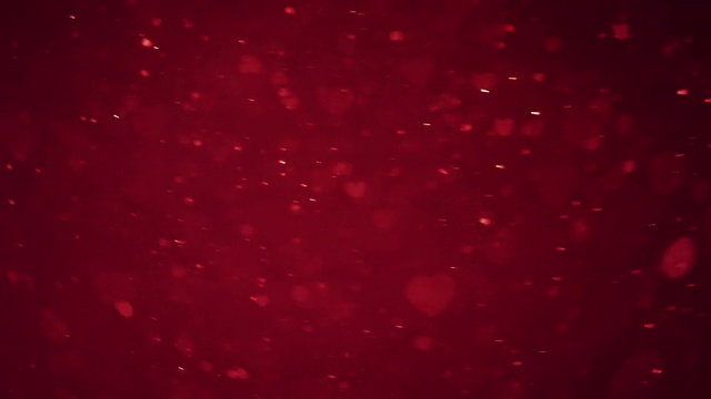 详情图-心形颗粒抽象红色背景