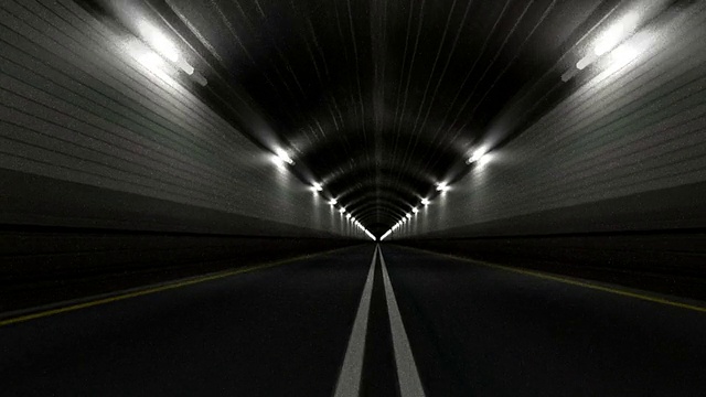 隧道公路快速行驶无尽无缝环路