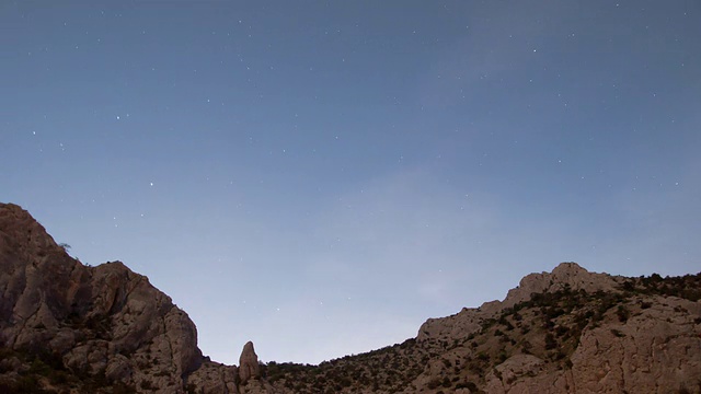 星星和银河的时间流逝