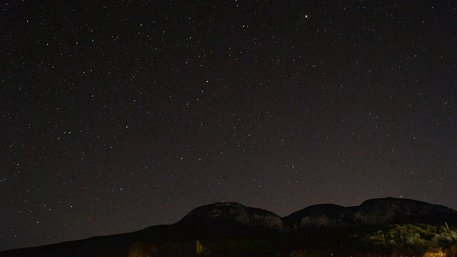 星星和银河的时间流逝