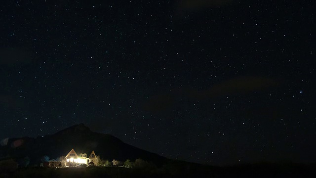 星星和银河的时间流逝