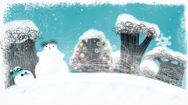 詳情圖-圣誕節(jié)的森林,高清