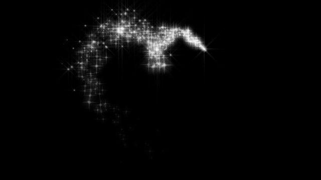 浪漫的情人心烟花缤纷的庆祝烟花星星背景循环