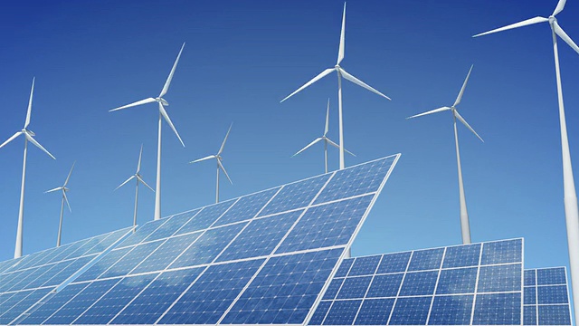 詳情圖-太陽能電池板和風(fēng)力渦輪機(jī)