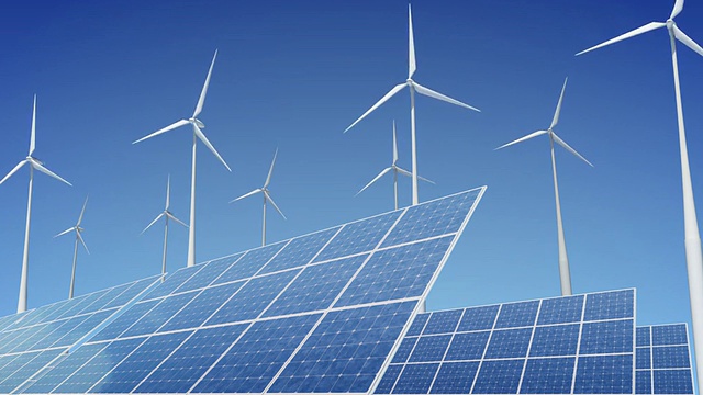 詳情圖-太陽能電池板和風(fēng)力渦輪機(jī)