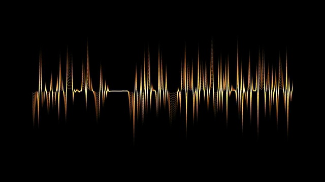 音频频谱橙色。