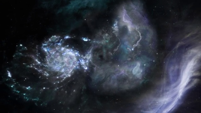 詳情圖-恒星和星系背景。Loopable?？臻g背景:星云，恒星，彗星。