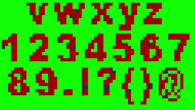 建筑砖字体和背景