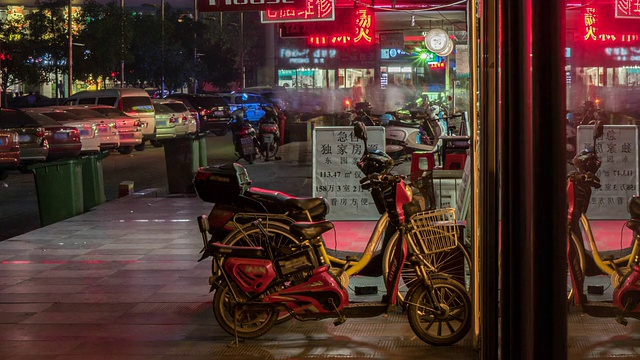 詳情圖-中國商業(yè)街夜景的時間流逝
