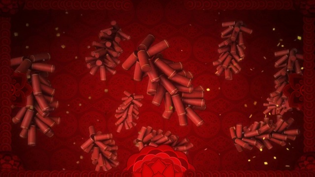 詳情圖-傳統(tǒng)的中國農(nóng)歷新年圖案。