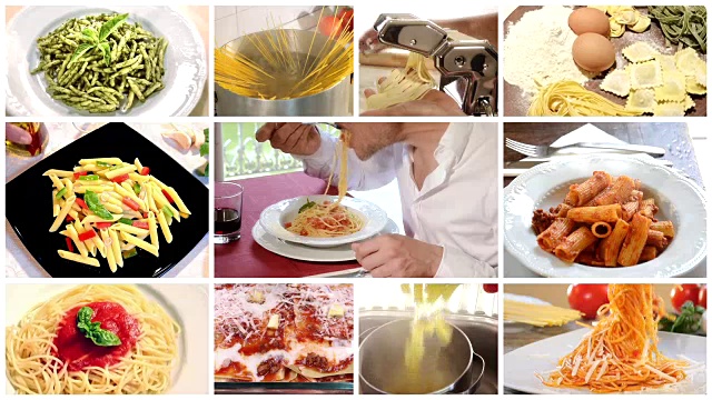 詳情圖-意大利面食拼貼