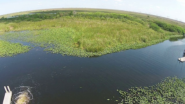 佛罗里达大沼泽地鸟瞰图