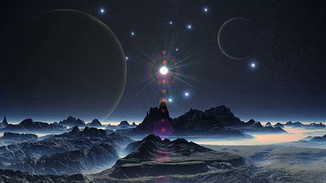 详情图-两轮月亮之间闪亮的星星