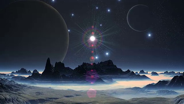 详情图-两轮月亮之间闪亮的星星