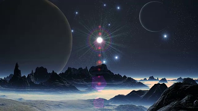 详情图-两轮月亮之间闪亮的星星