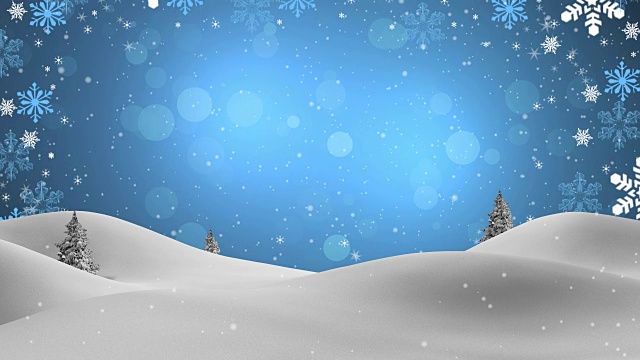 新年，圣诞节，3d冬季背景，2016